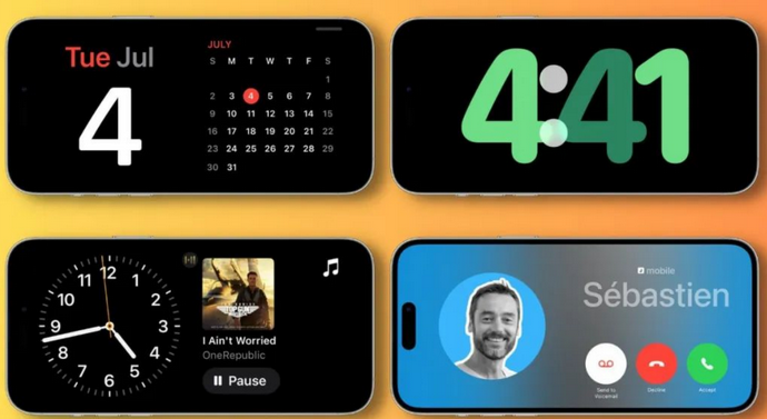 比如苹果手机维修分享iOS17横屏充电待机显示有什么好处 