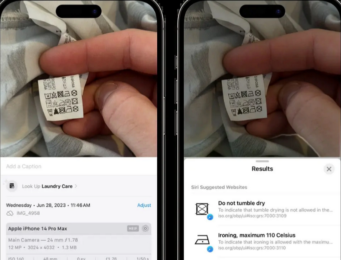 比如苹果售后维修店分享iOS17看图查询功能有多大用处