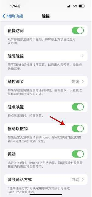 比如苹果手机维修分享iPhone手机如何设置摇一摇删除文字 