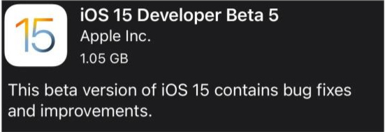 比如苹果手机维修分享如何升级到iOS15.0 beta5 